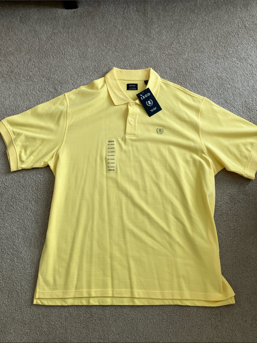 Izod Men’s Pale Yellow Polo Shirt